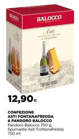 Ipercoop Confezione asti fontanafredda & pandoro balocco offerta