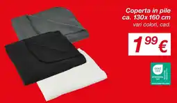 KiK Coperta in pile ca. 130x 160 cm offerta