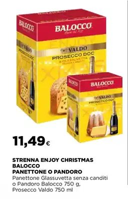 Ipercoop Strenna enjoy christmas balocco panettone o pandoro offerta