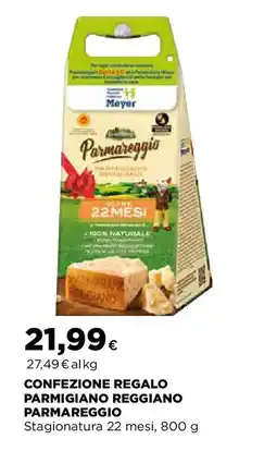Ipercoop Confezione regalo parmigiano reggiano parmareggio offerta