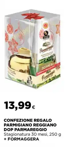 Ipercoop Confezione regalo parmigiano reggiano dop parmareggio + formaggera offerta