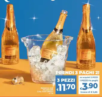 Prosecco doc millesimato casa SANT'ORSOLA 3 pezzi