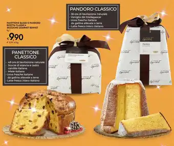 Panettone basso o pandoro ricetta classica selezione GOURMET BENNET