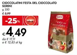 Bennet Cioccolatini festa del cioccolato SORINI offerta