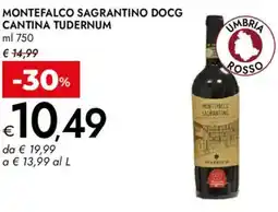 Bennet Montefalco sagrantino docg CANTINA TUDERNUM offerta