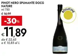 Bennet Pinot nero spumante docg NATURE offerta