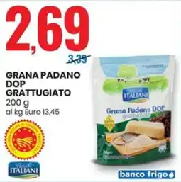 Eurospin Grana padano dop grattugiato offerta