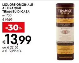 Bennet Liquore originale al tiramisu TIRAMISÙ DI CASA offerta