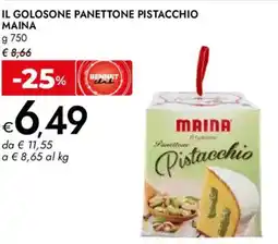 Bennet Il golosone panettone pistacchio MAINA offerta