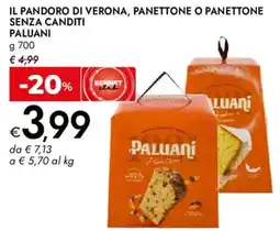 Bennet Il pandoro di verona, panettone o panettone senza canditi PALUANI offerta