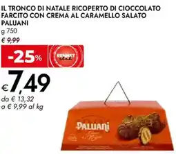 Bennet Il tronco di natale ricoperto di cioccolato farcito con crema al caramello salato PALUANI offerta