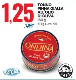 Eurospin Ondina τοννο pinna gialla all'olio di oliva offerta