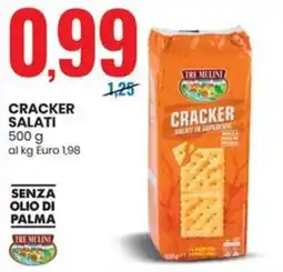 Eurospin Tre mulini cracker salati offerta