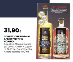 Ipercoop Confezione regalo aperitivo time nonino offerta