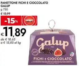 Bennet Panettone fichi e cioccolato GALUP offerta