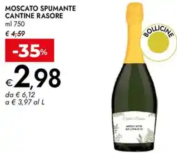 Bennet Moscato spumante CANTINE RASORE offerta