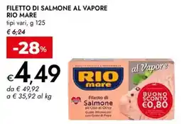Bennet Filetto di salmone al vapore RIO MARE offerta