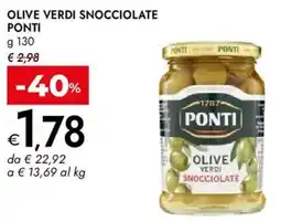 Bennet Olive verdi snocciolate PONTI offerta