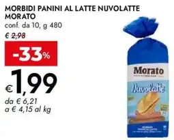 Bennet Morbidi panini al latte nuvolatte MORATO offerta