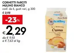 Bennet Cornetti farciti MULINO BIANCO offerta