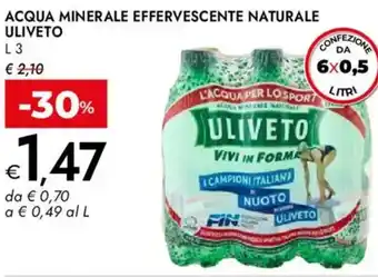 Acqua minerale effervescente naturale ULIVETO