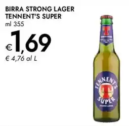 Bennet Birra strong lager TENNENT'S SUPER offerta