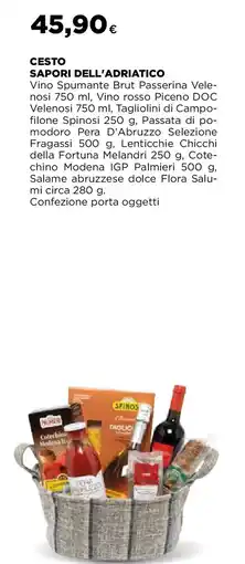 Extracoop Cesto sapori dell'adriatico offerta