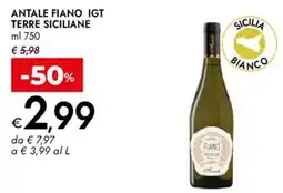 Bennet Antale fiano igt terre siciliane offerta