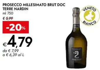 Prosecco millesimato brut doc TERRE NARDIN