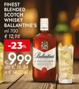 Bennet Finest blended scotch whisky BALLANTINE'S offerta