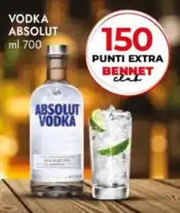 Bennet Vodka ABSOLUT offerta