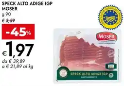 Bennet Speck alto adige IGP MOSER offerta
