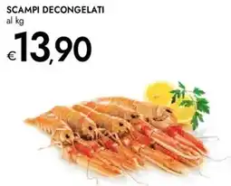 Bennet Scampi decongelati offerta