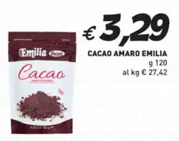 Coal Cacao amaro emilia offerta