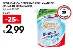 Bennet Ecoricarica detersivo per lavatrice SPUMA DI SCIAMPAGNA offerta