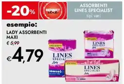 Bennet Lady assorbenti LINES offerta