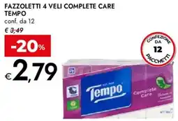 Bennet Fazzoletti 4 veli complete care TEMPO offerta