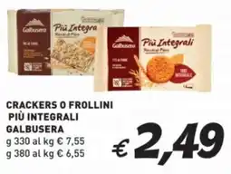 Coal Crackers o frollini più integrali GALBUSERA offerta