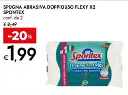 Bennet Spugna abrasiva doppiouso flexy x2 SPONTEX offerta