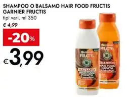 Bennet Shampoo o balsamo hair food fructis GARNIER FRUCTIS offerta