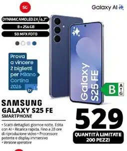 Comet SAMSUNG GALAXY S25 FE SMARTPHONE offerta