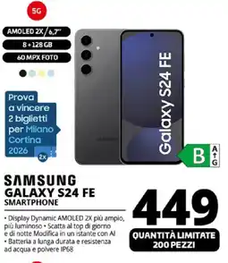 Comet SAMSUNG GALAXY S24 FE SMARTPHONE offerta