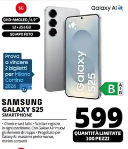 Comet SAMSUNG GALAXY S25 SMARTPHONE offerta