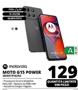 Comet motorola MOTO G15 POWER SMARTPHONE offerta