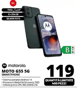 Comet motorola MOTO G55 5G SMARTPHONE offerta