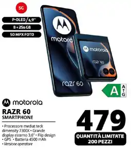 Comet motorola RAZR 60 SMARTPHONE offerta