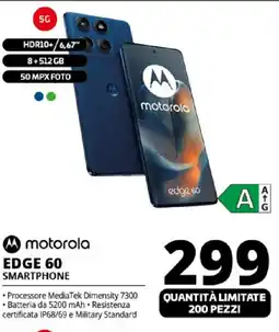 Comet motorola EDGE 60 SMARTPHONE offerta