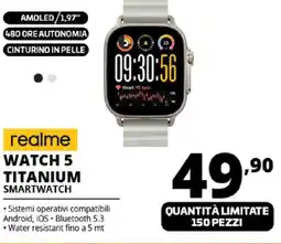 Comet realme Watch TITANIUM Smartwatch offerta