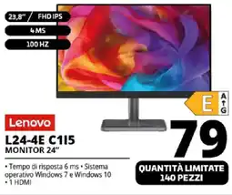 Comet Lenovo L24-4E C115 MONITOR 24" offerta