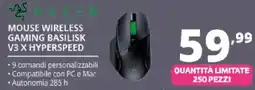 Comet Razer mouse wireless gaming basilisk offerta